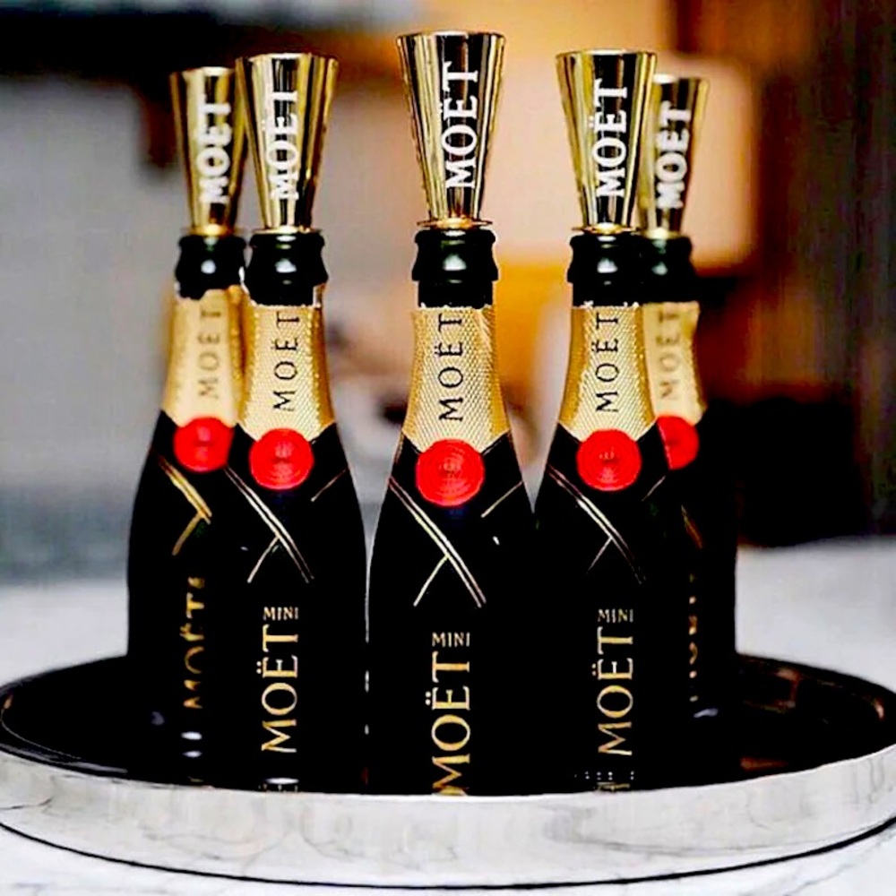 Moet Mini Champagne Bottle Sippers